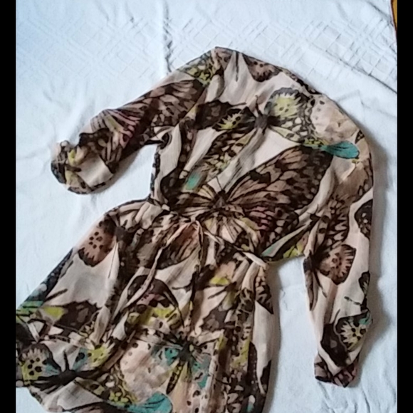 American rag cie tunic top with butterfly print - Picture 3 of 4